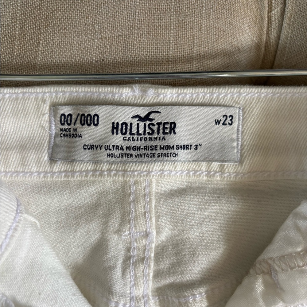 Hollister White Jean Shorts